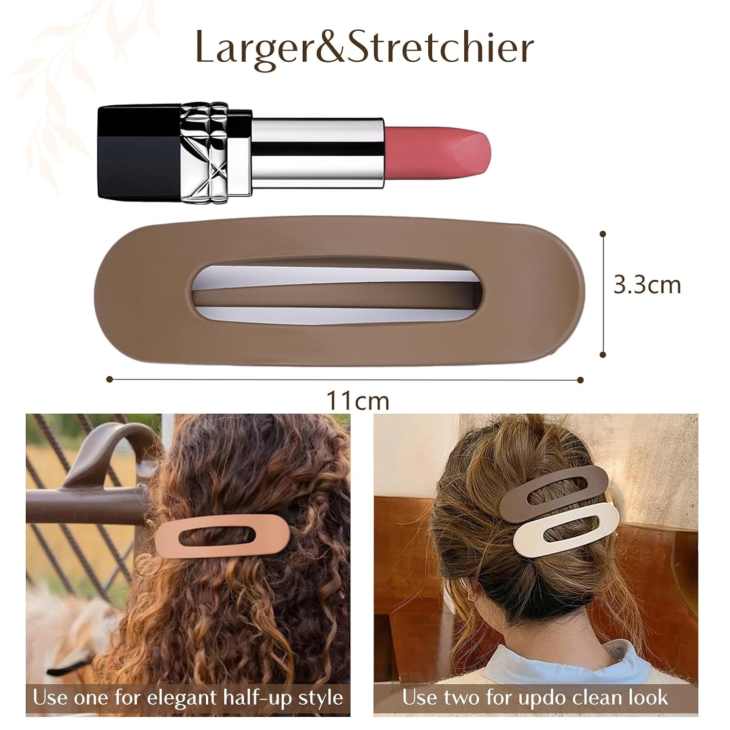 image:imageYANIBEST Flat Hair Claw Clips for Women  Stylish Lay Flat Claw Clips for All Hair Types  Chic Hair Accessories for Girls 5pc Pink
