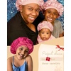 image:imageYANIBEST 2 PCS Soft Satin Bonnet Overnight Protection Kids Toddler Baby  Buttersatin Sleep Cap Reduce Frizz Maintain Moisture Curly Natural Hair Infant Newborn Girls BoysBluepink