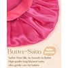 image:imageYANIBEST 2 PCS Soft Satin Bonnet Overnight Protection Kids Toddler Baby  Buttersatin Sleep Cap Reduce Frizz Maintain Moisture Curly Natural Hair Infant Newborn Girls BoysHot Pink
