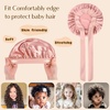 image:imageYANIBEST 2 PCS Soft Satin Bonnet Overnight Protection Kids Toddler Baby  Buttersatin Sleep Cap Reduce Frizz Maintain Moisture Curly Natural Hair Infant Newborn Girls BoysBluepink