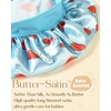 image:imageYANIBEST 2 PCS Soft Satin Bonnet Overnight Protection Kids Toddler Baby  Buttersatin Sleep Cap Reduce Frizz Maintain Moisture Curly Natural Hair Infant Newborn Girls BoysBluepink