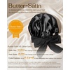 image:imageYANIBEST Adjustable Silk Bonnet for Sleeping Women Double Layer Satin Bonnet Reduce Friction Prevent Frizz Curly HairBlack