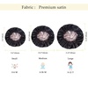 image:imageYANIBEST Baby Satin Bonnet Sleep Cap  Double Layer Reversible Adjustable Silky Satin Cap for Infant Toddler636 MonthsHot PinkAbblack