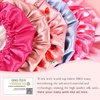 image:imageYANIBEST Baby Satin Bonnet Sleep Cap  Double Layer Reversible Adjustable Silky Satin Cap for Infant Toddler636 MonthsHot PinkLight Pink
