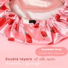 image:imageYANIBEST Baby Satin Bonnet Sleep Cap  Double Layer Reversible Adjustable Silky Satin Cap for Infant Toddler636 MonthsHot PinkPink  Hot Pink