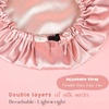image:imageYANIBEST Baby Satin Bonnet Sleep Cap  Double Layer Reversible Adjustable Silky Satin Cap for Infant Toddler636 MonthsHot PinkPink