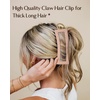 image:imageYanibest 3 Pack Hair Clips for Women Large Claw Clips for Women  Thick Curly Hair Big Matte Banana Strong Hold Jaw Clips