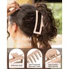 image:imageYanibest 3 Pack Hair Clips for Women Large Claw Clips for Women  Thick Curly Hair Big Matte Banana Strong Hold Jaw Clips