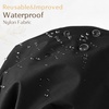 image:imageYanibest Shower Cap Reusable Waterproof Double Layer Shower Caps for Women  Washable Shower Bonnet with Soft NonSlip Elastic Band Bath Hair Hat for Most Hair TypesBlack