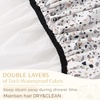 image:imageYanibest Shower Cap Reusable Waterproof Double Layer Shower Caps for Women  Washable Shower Bonnet with Soft NonSlip Elastic Band Bath Hair Hat for Most Hair TypesWhitedot
