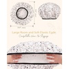 image:imageYanibest Shower Cap Reusable Waterproof Double Layer Shower Caps for Women  Washable Shower Bonnet with Soft NonSlip Elastic Band Bath Hair Hat for Most Hair TypesWhitedot