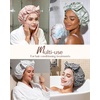 image:imageYanibest Shower Cap for Women Reusable Waterproof Adjustable Hair Cap  NonSlip Durable amp Cute Washable Bath Hair HatGreen