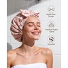 image:imageYanibest Shower Cap for Women Reusable Waterproof Adjustable Hair Cap  NonSlip Durable amp Cute Washable Bath Hair HatPink