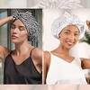 image:imageYanibest Shower Cap for Women Reusable Waterproof Adjustable Hair Cap  NonSlip Durable amp Cute Washable Bath Hair HatWhite Dot