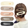 image:imageYANIBEST Flat Hair Claw Clips for Women  Stylish Lay Flat Claw Clips for All Hair Types  Chic Hair Accessories for Girls 5pc Pink