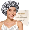 image:imageYanibest Shower Cap for Women Reusable Waterproof Adjustable Hair Cap  NonSlip Durable amp Cute Washable Bath Hair HatStripe