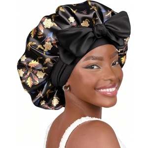 image:imageYANIBEST Adjustable Silk Bonnet for Sleeping Women Double Layer Satin Bonnet Reduce Friction Prevent Frizz Curly HairToucan