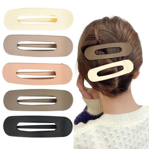 image:imageYANIBEST Flat Hair Claw Clips for Women  Stylish Lay Flat Claw Clips for All Hair Types  Chic Hair Accessories for Girls 5pc Pink