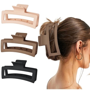 image:imageYanibest 3 Pack Hair Clips for Women Large Claw Clips for Women  Thick Curly Hair Big Matte Banana Strong Hold Jaw Clips