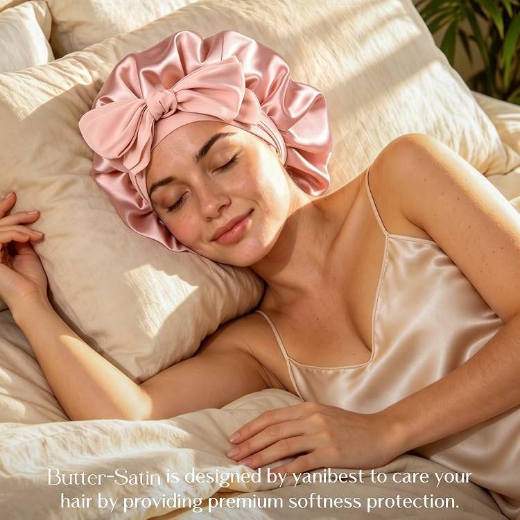 YANIBEST – Premium Sleep Bonnets Reduce Frizz & Breakage,Soft Touch, Beautiful Results